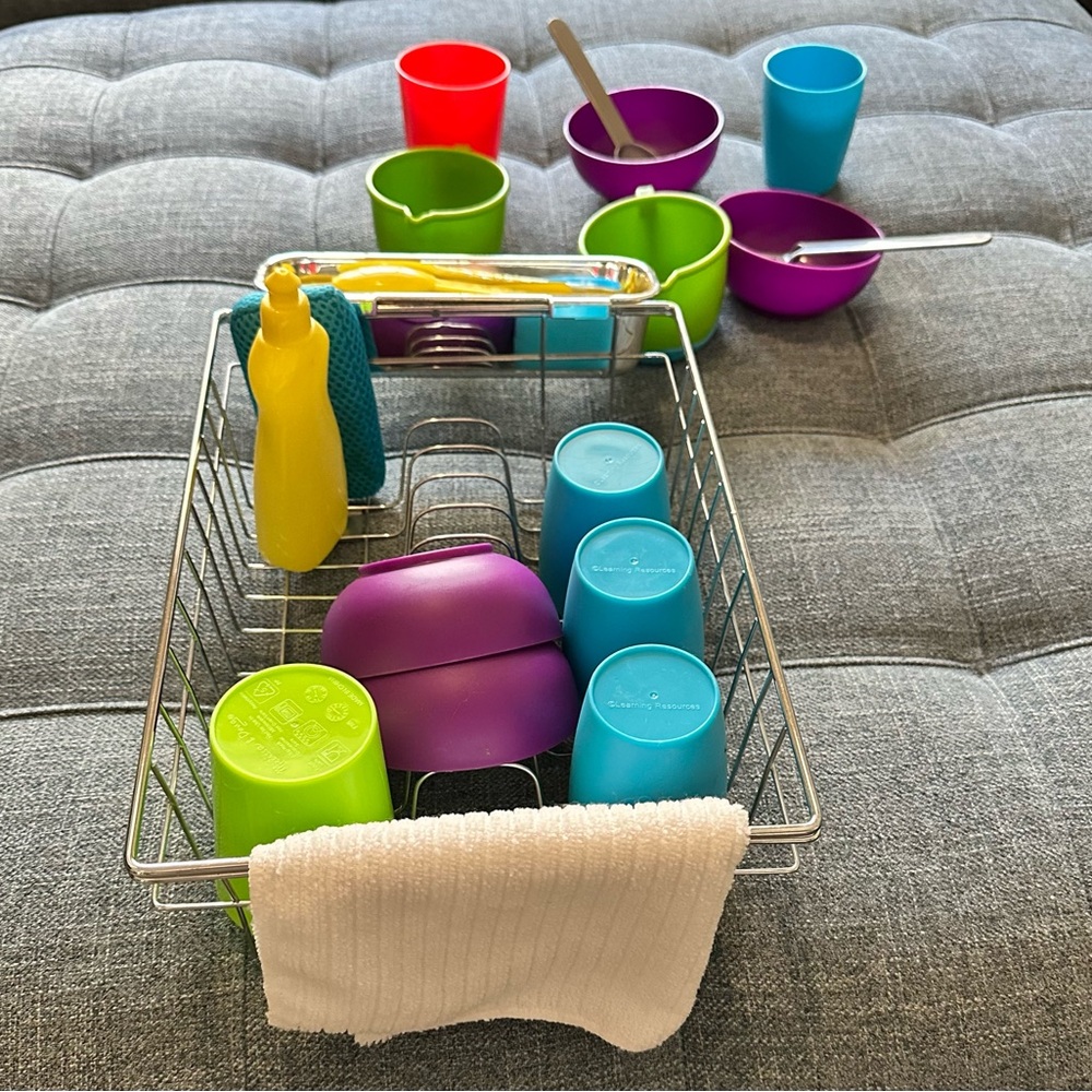 Melissa and Doug/Learning Resources Wash & Dry Playset